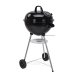 Kolgrill med hjul Svart 47 x 90 cm Rund
