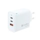 Vggladdare CoolBox COO-CUP-65CCA Vit 65 W