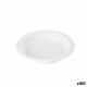 Set med teranvndbara tallrikar Algon Vit Plast 20,5 x 20,5 x 3