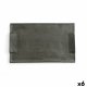 Snacksbricka Quid Mineral Gres Svart Keramik 30 x 18 cm (6 antal
