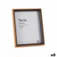 Fotoram Gift Decor Brun Svart Glas Tr� MDF (6 antal)