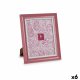 Fotoram Gift Decor Rosa Glas Plast (6 antal)