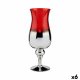 Ljusstakar Glas Rd Silvrig 13 x 35 x 13 cm (6 antal)