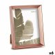 Fotoram 17,3 x 3,3 x 22,3 cm Rosa Koppar Plast Glas (6 antal)