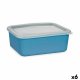 Frvaringslda med lock Mrkbl 14,5 x 7 x 19,5 cm (6 antal)
