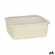 Frvaringslda med lock Gul 17 x 8 x 23,5 cm (6 antal)