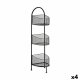 Bokhylla Svart Metall 21,2 x 97 x 28,5 cm (4 antal)