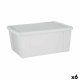 Frvaringslda med lock Stefanplast Elegance Vit Plast 29 x 17 x