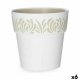 Sjlvvattnande blomkruka Stefanplast Gaia Vit Plast 25 x 25 x 25