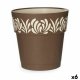 Sjlvvattnande blomkruka Stefanplast Gaia Brun Plast 25 x 25 x 2