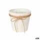 Kruka Ibergarden 86449 Vit Brun Tyg Lasso 16 x 15 x 16 cm (24 an