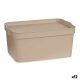 Frvaringslda med lock Kipit Beige Plast 7,5 L (12 antal)