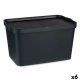 Frvaringslda med lock Kipit TP596-1 Antracitgr Plast 24 L 29,