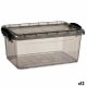 Frvaringslda med lock Kipit TP545-2 Antracitgr Plast (12 anta