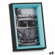 Fotoram 3 x 17 x 12 cm Glas Svart Bl Tr MDF (6 antal)