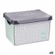 Frvaringslda med lock Kipit Home Gr Plast Grafpapper 22 L 29