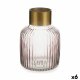 Vas Rnder Rosa Gyllene Glas 14,5 x 22 x 14,5 cm (6 antal)