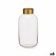 Vas Gift Decor V1530IP-C V1530IP-C Rosa Gyllene Glas 14,5 x 29,5