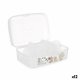 Ask med fack Kinvara 02 1178 Transparent Plast 21,5 x 8 x 14,6 c