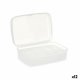 Ask med fack Kinvara 02 1192 Vit Transparent Plast 21,5 x 8,5 x