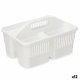Organiserare Rengrande Vit Plast 31,3 x 18 x 22 cm (12 antal)