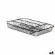 Besticks-sortering Kinvara W7267-1 Svart Metall 26 x 4,7 x 35,5