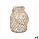Ljusstakar Burk Transparent Naturell Glas Snre 20 x 30 cm (4 an