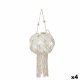 Lykta Gift Decor JC20-24237PC Vit Bomull Glas Makram 23 x 24 x