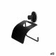 Toalettrullehllare Berilo Svart Stl ABS 13,5 x 12 x 3 cm (12 a