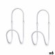 Kldhngare Vit Metall Set 2 Delar (6 antal)