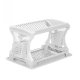 Diskstll Kinvara Vit 47,5 x 30 x 27,5 cm