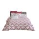 Tckslagsset HOME LINGE PASSION Vit Bordeaux 220 x 240 cm 3 Dela