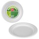 Tallriksset Best Products Green Sockerrr  17 cm Vit Biologiskt