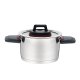 Gryta med lock Feel Maestro MR-3530-16 Svart Rd Stl Rostfritt