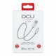 USB-laddkabel Lightning  iPhone DCU Silvrig 1 m