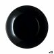 Platt skl Luminarc Zelie Negro Svart Glas  25 cm (12 antal)