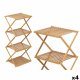 Bokhylla CH68220-5 2 Naturell Bambu 40 x 92,5 x 33,2 cm (4 antal