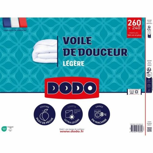 Täcke DODO VOILE DE DOUCEUR Vit 100 g/m² 240 x 260 cm Täcke DODO VOILE DE DOUCEUR Vit 100 g/m² 240 x 260 cm