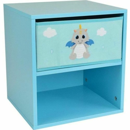 Nattduksbord Fun House LEON THE DRAGON 36 x 33 x 30 cm Blå Nattduksbord Fun House LEON THE DRAGON 36 x 33 x 30 cm Blå