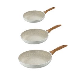 Stekpanneset San Ignacio Kräm Aluminium Ø 16 x 3,5 cm Ø 20 x 4,5 Stekpanneset San Ignacio Kräm Aluminium Ø 16 x 3,5 cm Ø 20 x 4,5