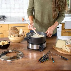 Fondue Taurus FF2 Svart Silvrig 1000 W Fondue Taurus FF2 Svart Silvrig 1000 W