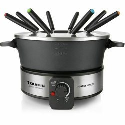 Fondue Taurus FF2 Svart Silvrig 1000 W Fondue Taurus FF2 Svart Silvrig 1000 W
