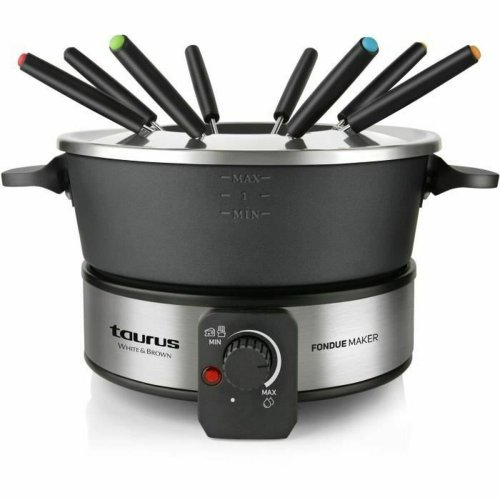 Fondue Taurus FF2 Svart Silvrig 1000 W Fondue Taurus FF2 Svart Silvrig 1000 W