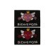 Dörrmatta DKD Home Decor Röd Svart Rosa Gummi Vit 2 antal Kokosf Dörrmatta DKD Home Decor Röd Svart Rosa Gummi Vit 2 antal Kokosf