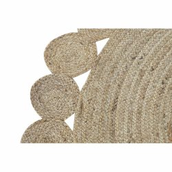 Matta DKD Home Decor Brun Naturell 150 x 150 x 1 cm Matta DKD Home Decor Brun Naturell 150 x 150 x 1 cm
