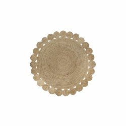 Matta DKD Home Decor Brun Naturell 150 x 150 x 1 cm Matta DKD Home Decor Brun Naturell 150 x 150 x 1 cm