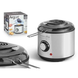 Fritös Argon Svart Transparent Silvrig 1 L 950 W Fritös Argon Svart Transparent Silvrig 1 L 950 W