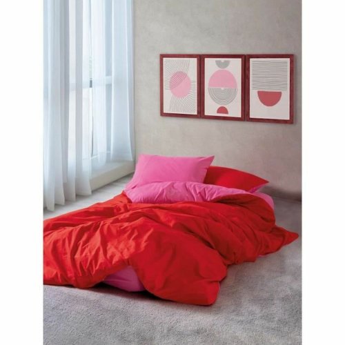 Täckslagsset Röd Rosa 220 x 240 cm Täckslagsset Röd Rosa 220 x 240 cm
